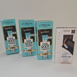L'Oreal Magic Root Permanent in Dark Brown with Clairol Touch-Up